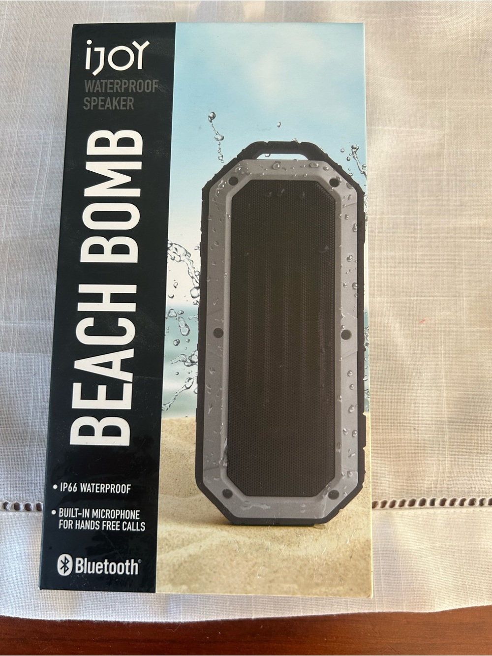 NEW in box iJoy Beach Bomb Waterproof Bluetooth Speaker - indigo